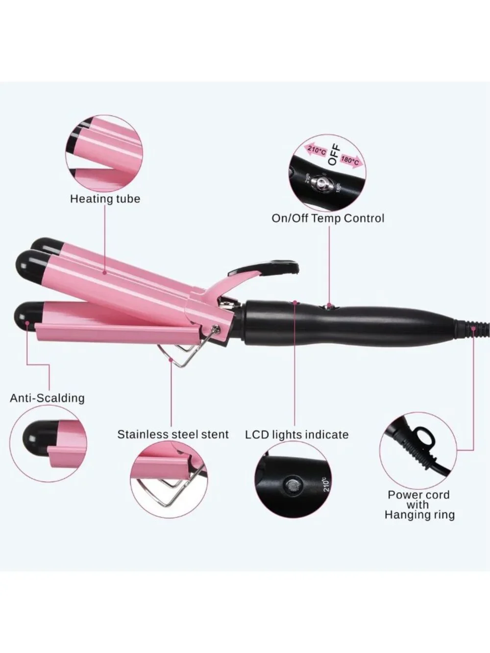 3 Barrel Curling Iron - 1